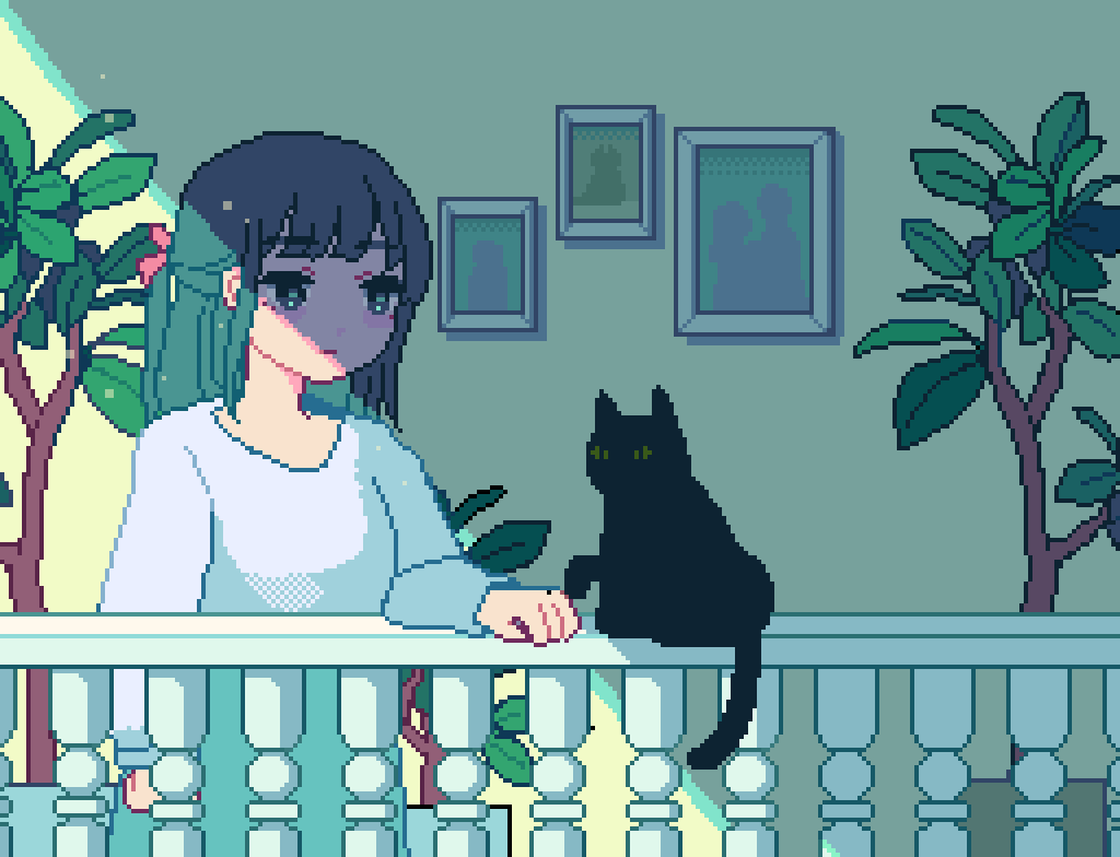 gif com desenho de cidade